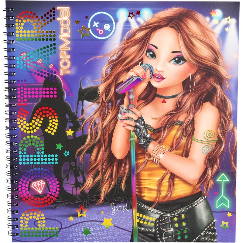Top Model Popstar Colouring Book