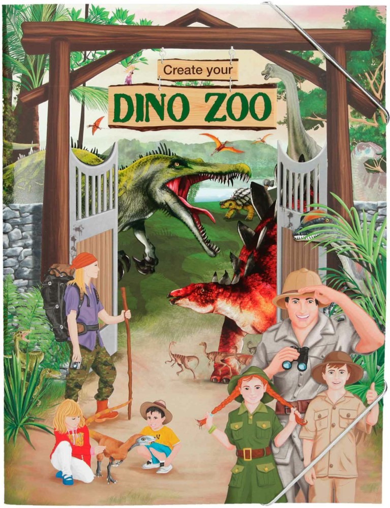 Create Your Dino Zoo Colouring Book