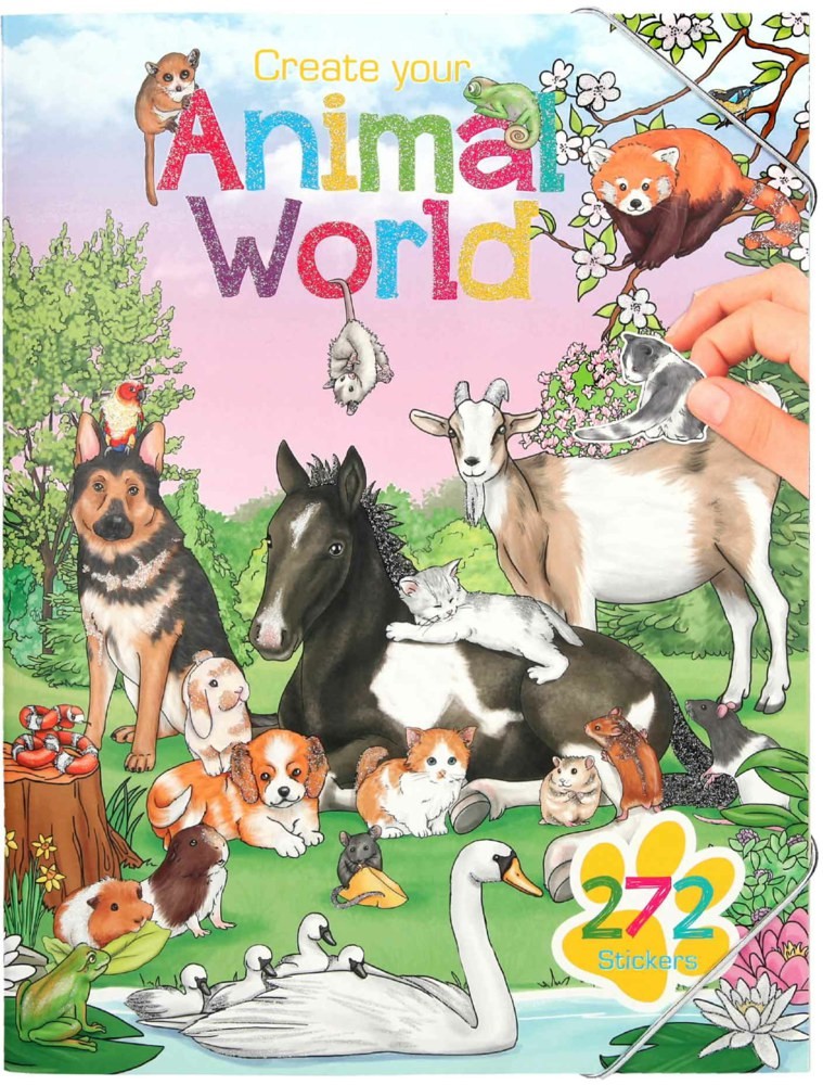 Create your Animal World Colouring Book