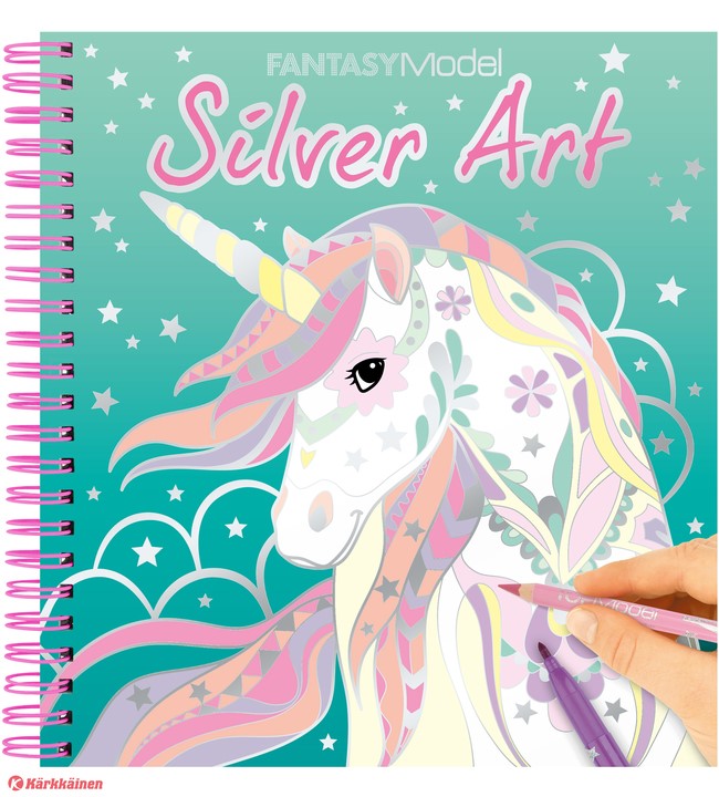 Fantasy Model Silver Art Colouring Book
