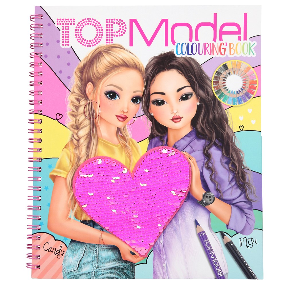 [4010070425036] Top Model Colouring Book with Heart