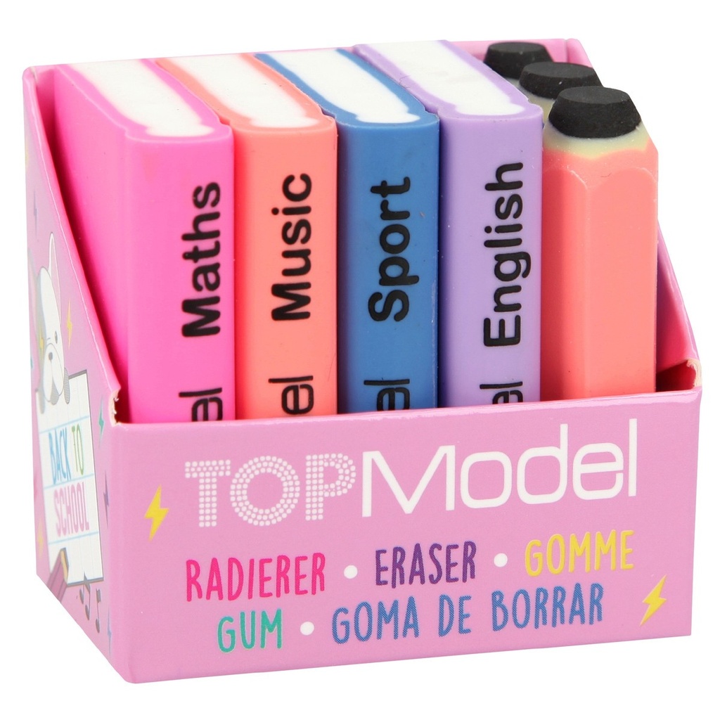 TopModel Eraser Set Mini School books Depesche