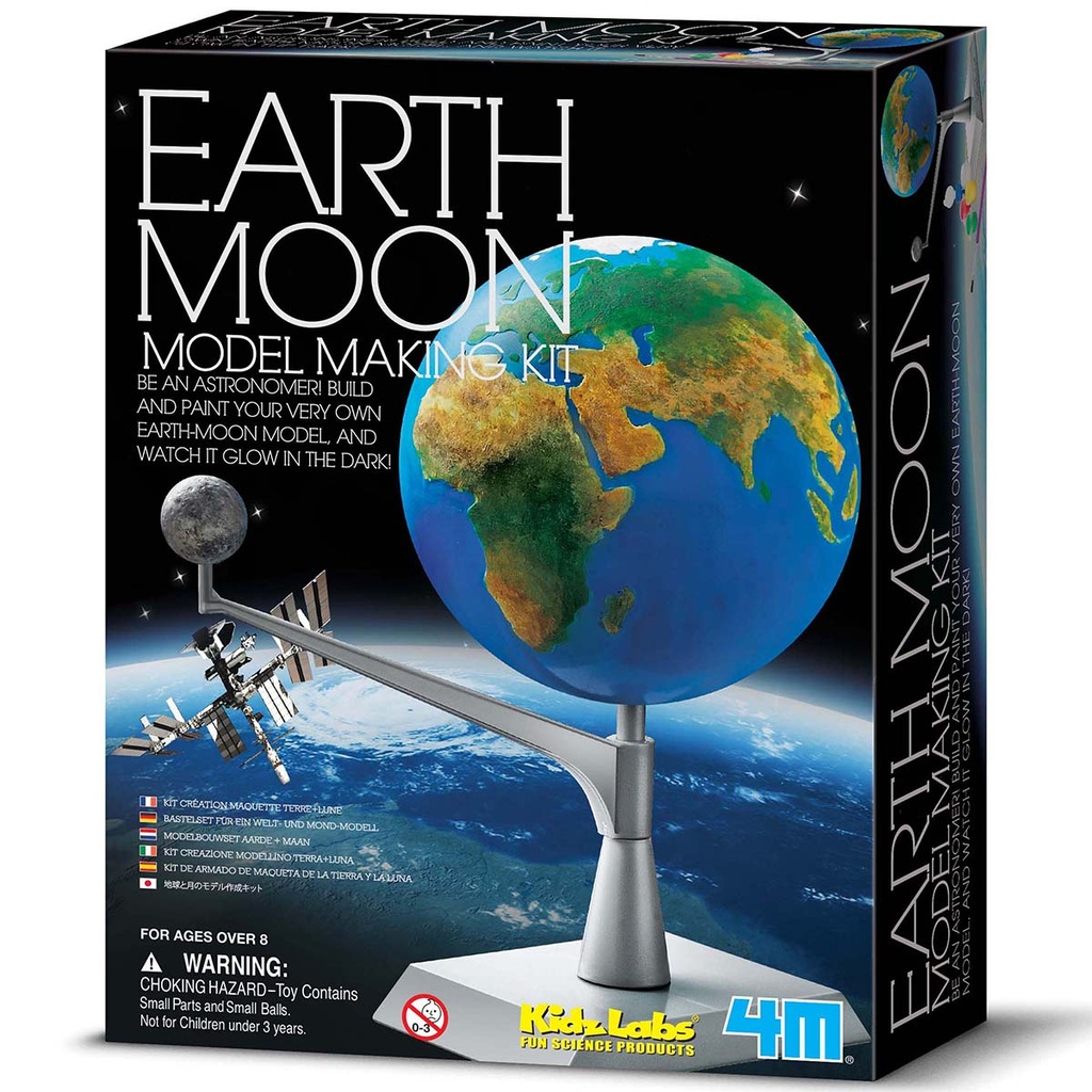 [4893156032416] Kidz Labs - Earth Moon Model Making Kit 4M