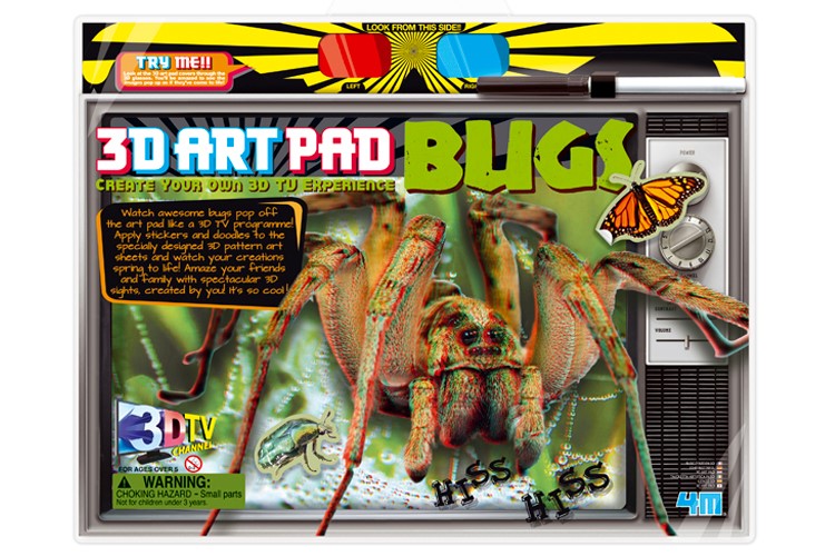 [4893156037015] 3D Art Pad Bugs (4M Science)