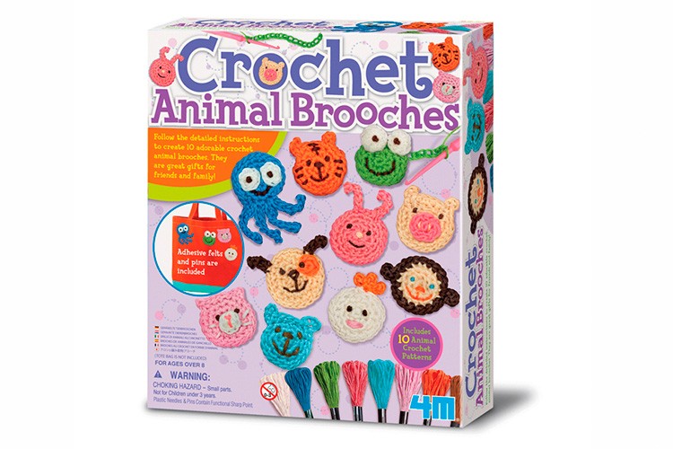 Crochet Animal Brooches