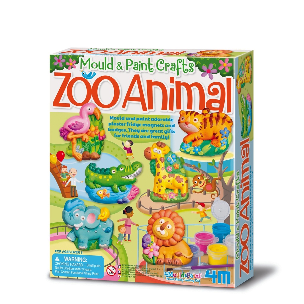 [4893156047533] Zoo Animals Mould and Paint
