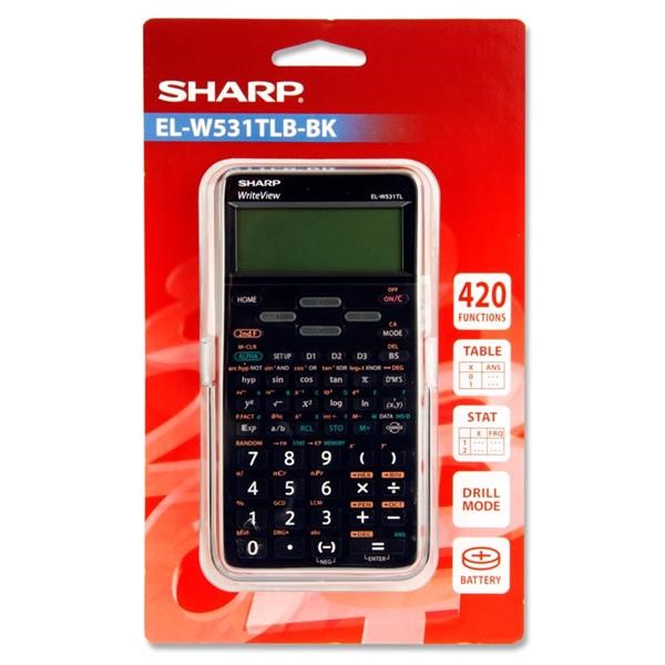 Sharp Scientific Calculator EL-W531TLB-BK