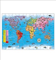 World Map Puzzle and Poster (Orchard Toys) (Jigsaw)