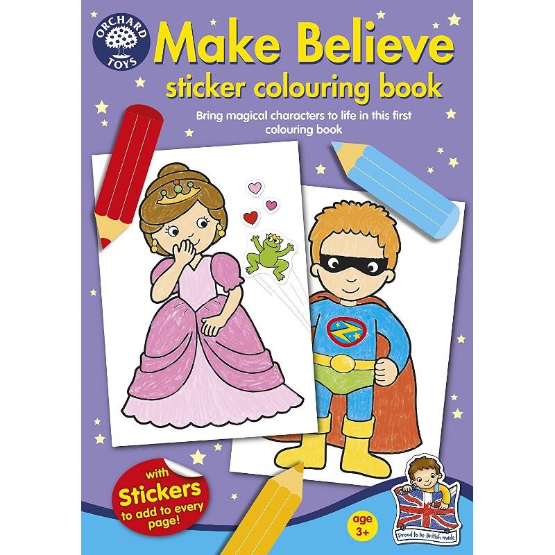 [5011863501257] *Make Believe Sticker Colouring Book