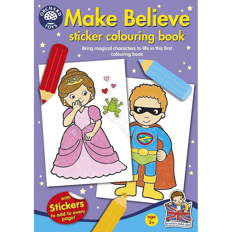 *Make Believe Sticker Colouring Book