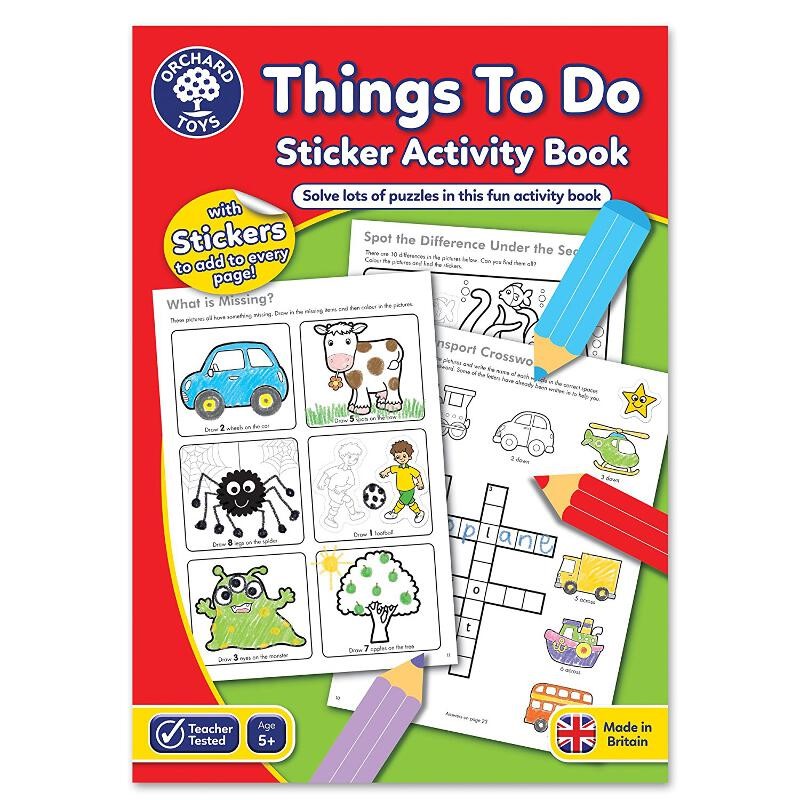 Things To Do Sticker Activity Book (Orchard Toys)