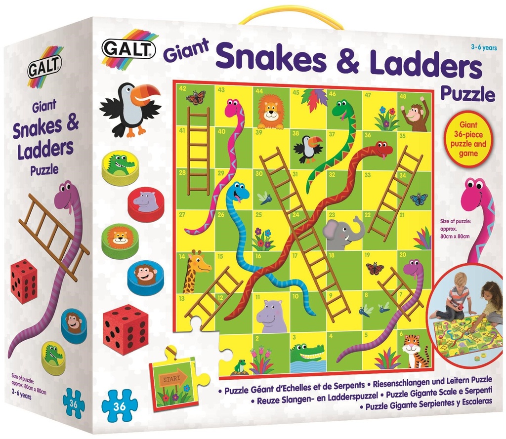 Giant Snakes and Ladders Puzzle