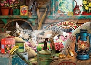 Puzzle Snoozing In The Shed - 1000pcs (Jigsaw)