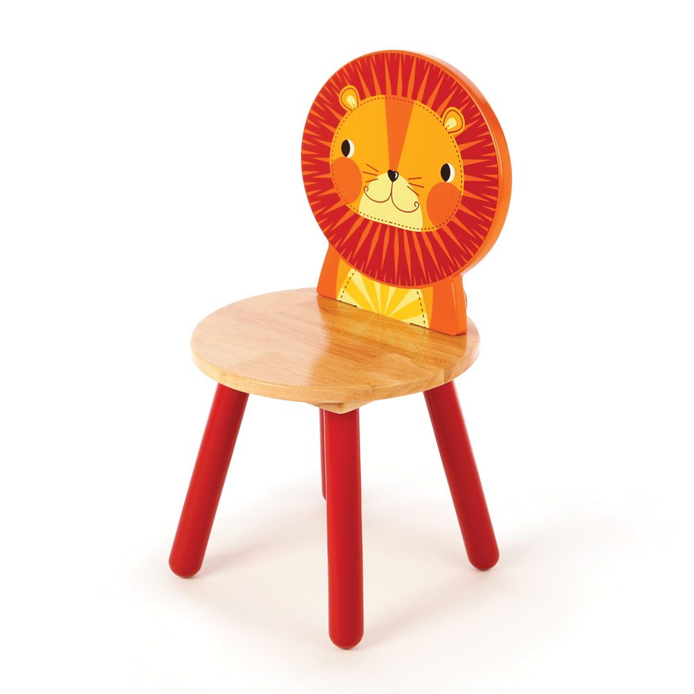 Wooden Lion Chair Tidlo