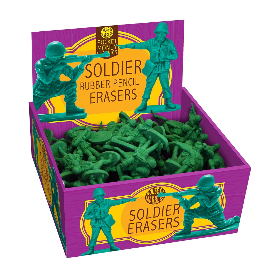 Soldier Erasers Assorted