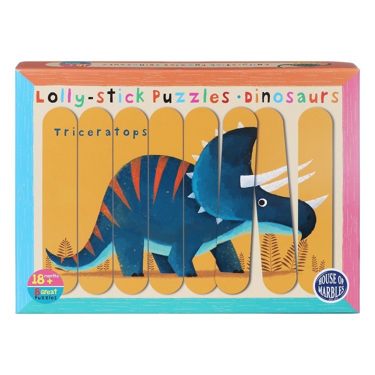 [5014631017714] Lolly Stick Puzzle Dinosaurs (Jigsaw)