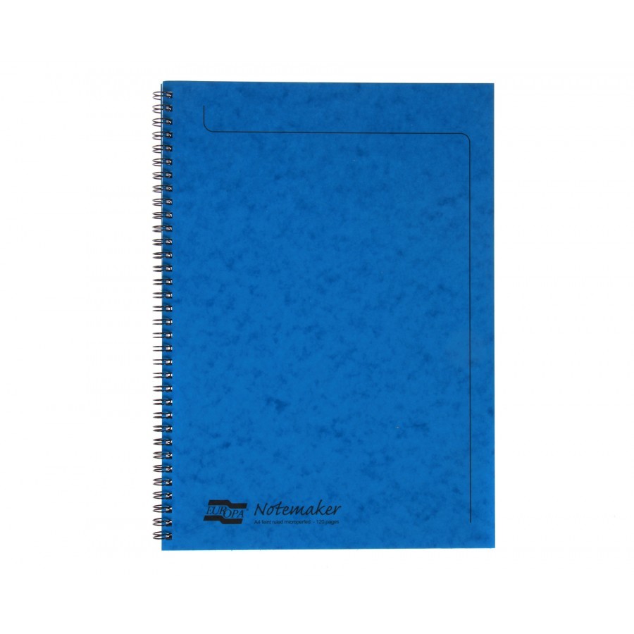 Notepad A4 120pg 90g Europa Blue