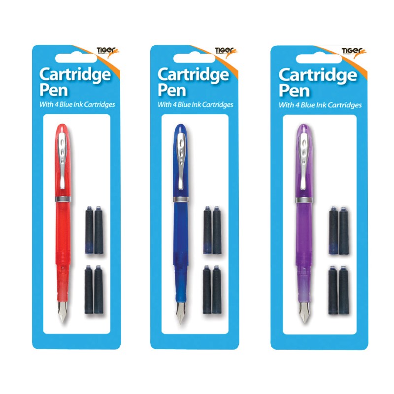 Cartridge Pen and 4 Cartridges, carded