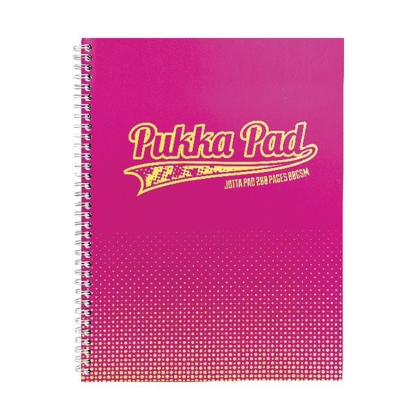 Notepad Spiral A4 200pg Pink Pukka Pad