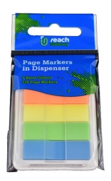 [5099073013067] Page Markers in Dispenser 5 Neon Colours 125 pk Supreme