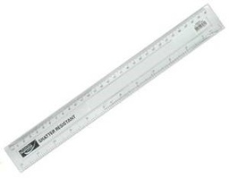 [5099073013746] Ruler Plastic 12'' 30cm Shatter Resistant Supreme