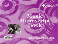 [5391505552244] Music Manuscript Book Small Omega