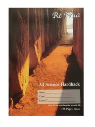 [5391525675992] Science Hardback A4 120Pg Re Nua 80 gsm Superior Quality