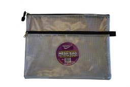[5391530584234] Double Pocket Mesh Bag A4++ Clear Extra Strong MZ-4235 Supreme