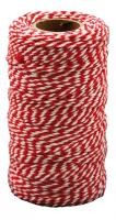 [7394311913337] Cotton Twine Red and White 2mm X 100m Playbox