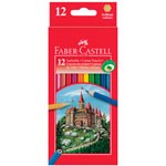 [7891360595540] Colouring Pencils 12Pk+ Sharpener Faber-Castell