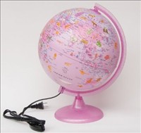 [8007239007789] Globe Pinkglobe 25cm Illuminated Tecnodidattica