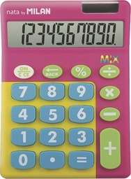 [8411574054818] Calculator 10-digit Mix Pink Milan