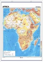 [8436029290825] MAP Africa PHYSICAL POLITICAL 140X100CM