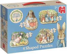[8710126194775] Puzzle Peter Rabbit 4 Shaped Puzzles (Jigsaw)