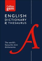 [9780008141714] Collins Gem English Dictionary +Thesaurus 6th Ed