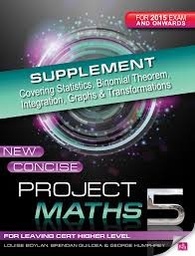 [9780717165537] Supplement New Concise Project Maths 5 2015 Onwards
