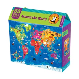 [9780735345065] Puzzle Around the World 63pcs (Jigsaw)