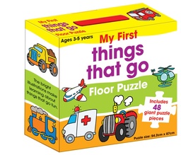[9781743001813] My First Things That Go Floor Puzzle 48Pcs (Jigsaw)
