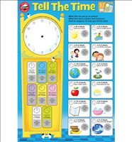 [9781849583671] Magnetic Wall Chart Tell The Time