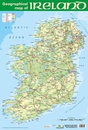 [9781906707255] POSTER GEOGRAPHICAL MAP OF IRELAND