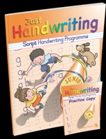 [9781910936474] Just Handwriting Script Junior Infants + Practice Copy