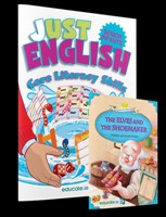 [9781910936696] Just English Senior Infants + FREE Novel The Elves and the Shoemaker