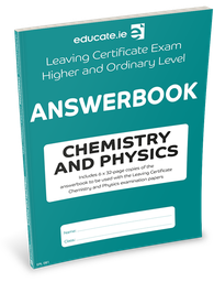 [9781913698171] Educate.ie LC 32-Page Leaving Certificate Answerbook Chemistry/Physics Higher & Ordinary Level Exam Papers 2024