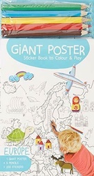 [9789463602396] Giant Poster Colouring Book Europe