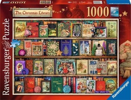 [4005556198016] The Christmas Library 1000 Piece Jigsaw Puzzle Game