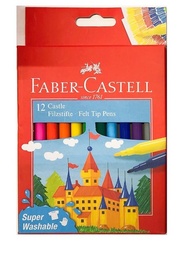[4005405542014] Fibre Tip Pens 12pk Felt Tip Pens Faber-Castell