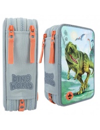 [4010070634070] Dino World Triple Pencil Case LED T-Rex
