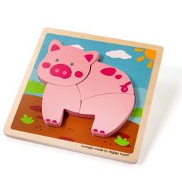 [0691621820537] Chunky Lift Out Pig Puzzle