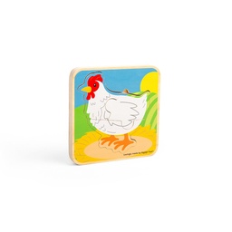 [0691621830185] Lifecycle Puzzle - Chicken