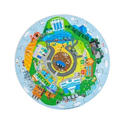 [0691621830260] Recycling Circular Floor Puzzle
